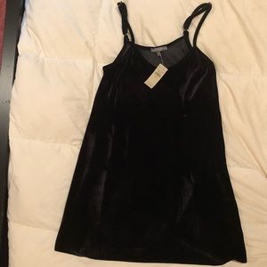 Black velvet shift dress brand new